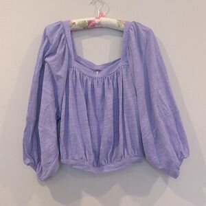 free people purple top - XS